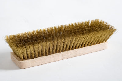 Argheri Gi.Metal 6cm / 2in Replacement Rectangular Brass Bristle Brush Head front view